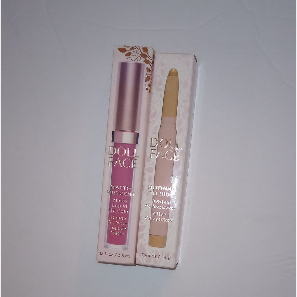 🆕👄Doll Face Bundle Matte Nificent Liquid Lip Color-Girl Crush& Nothing To Hide